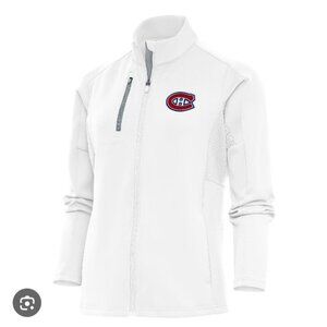 Antigua Montreal Canadiens Womens White Generation Light Weight Jacket, Small